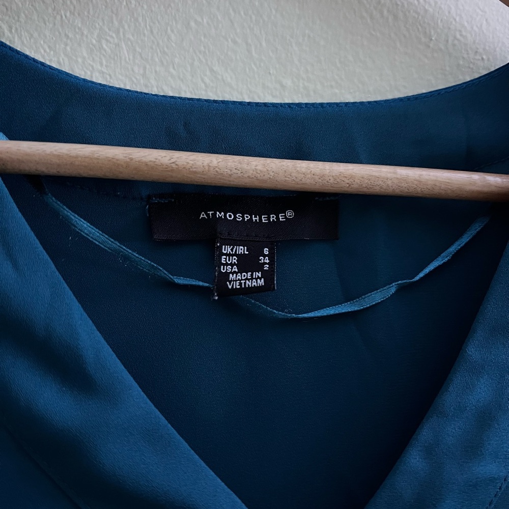 Atmosphere Dark Green Blouse - Picture 2 of 4